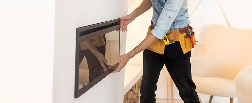 Metal Fireplace Installation in Monterey, California